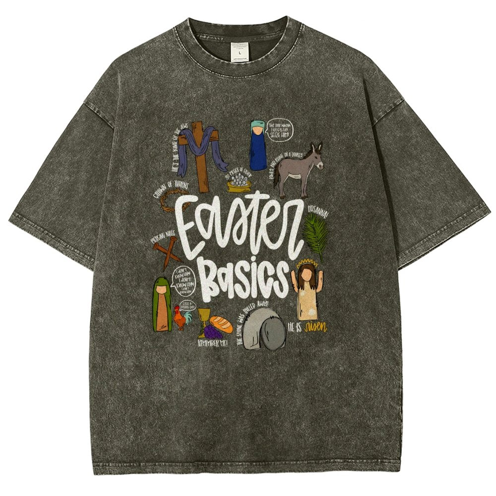 Easter Basics Vintage Distressed T-shirt