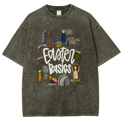 Easter Basics Vintage Distressed T-shirt
