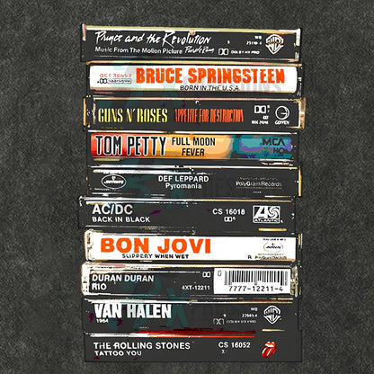 Vintage Rock Cassettes Vintage Distressed T-shirt