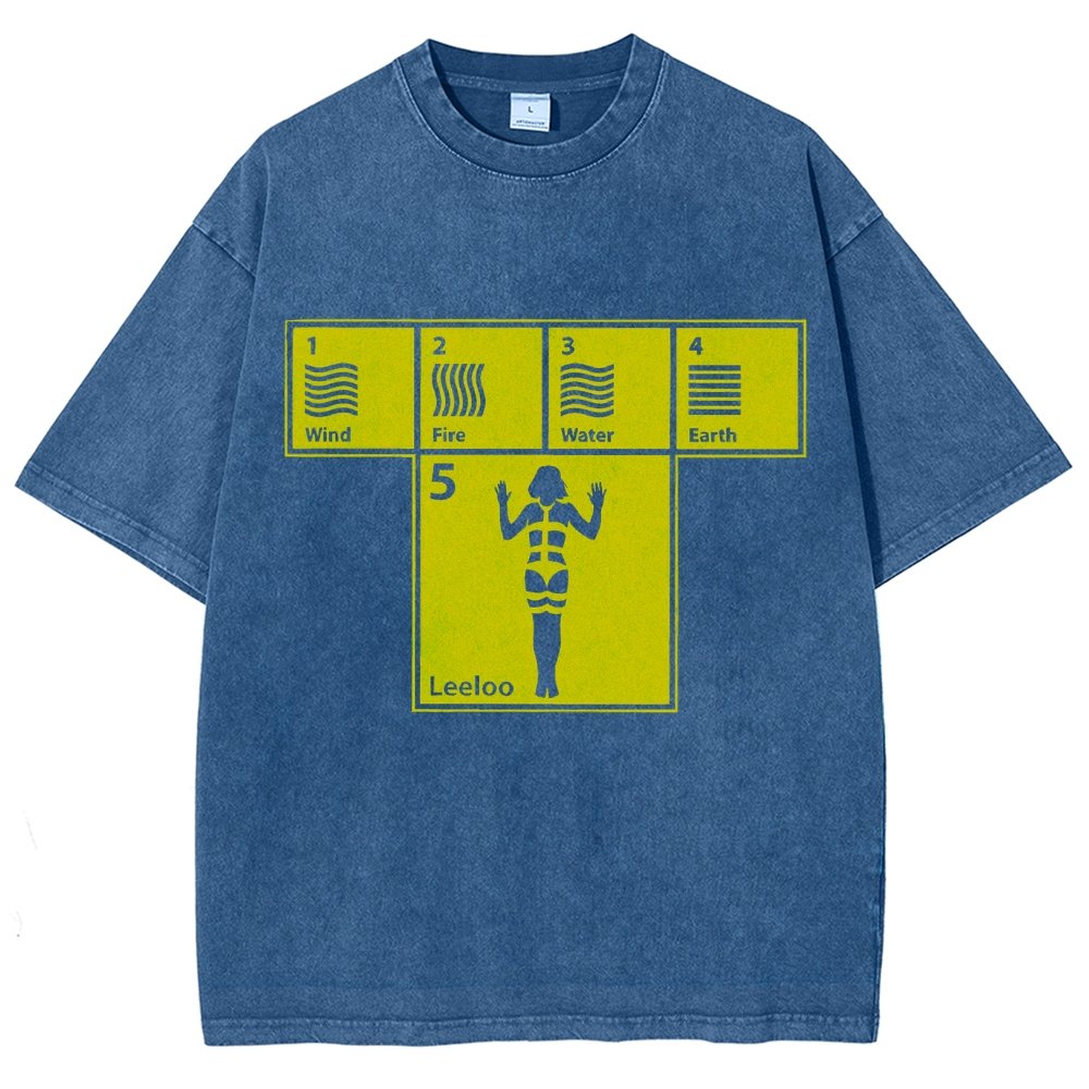 Five Elements Vintage Distressed T-shirt