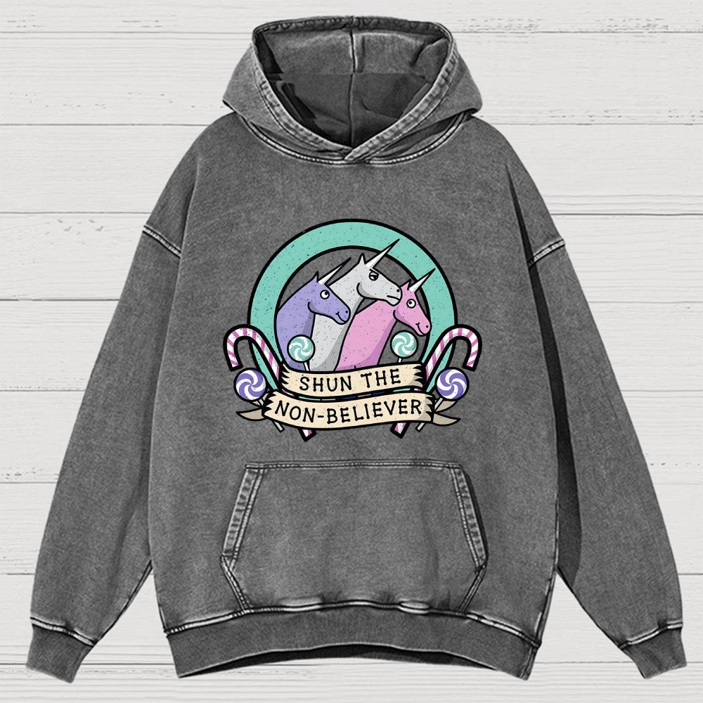 Shun the Non-Believer Vintage Distressed Hoodie