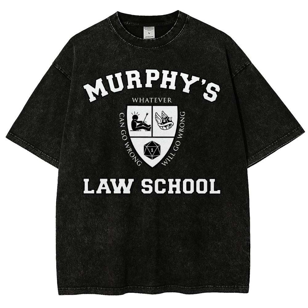 Murphy's Law School Vintage Distressed T-shirt