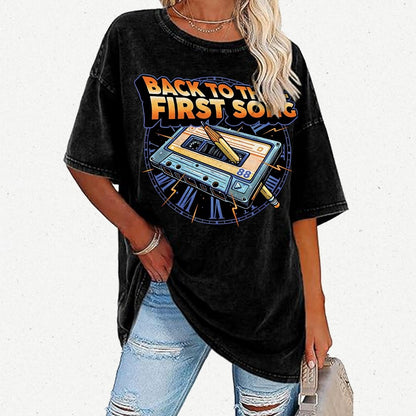 Back to the First Song Vintage Distressed T-shirt