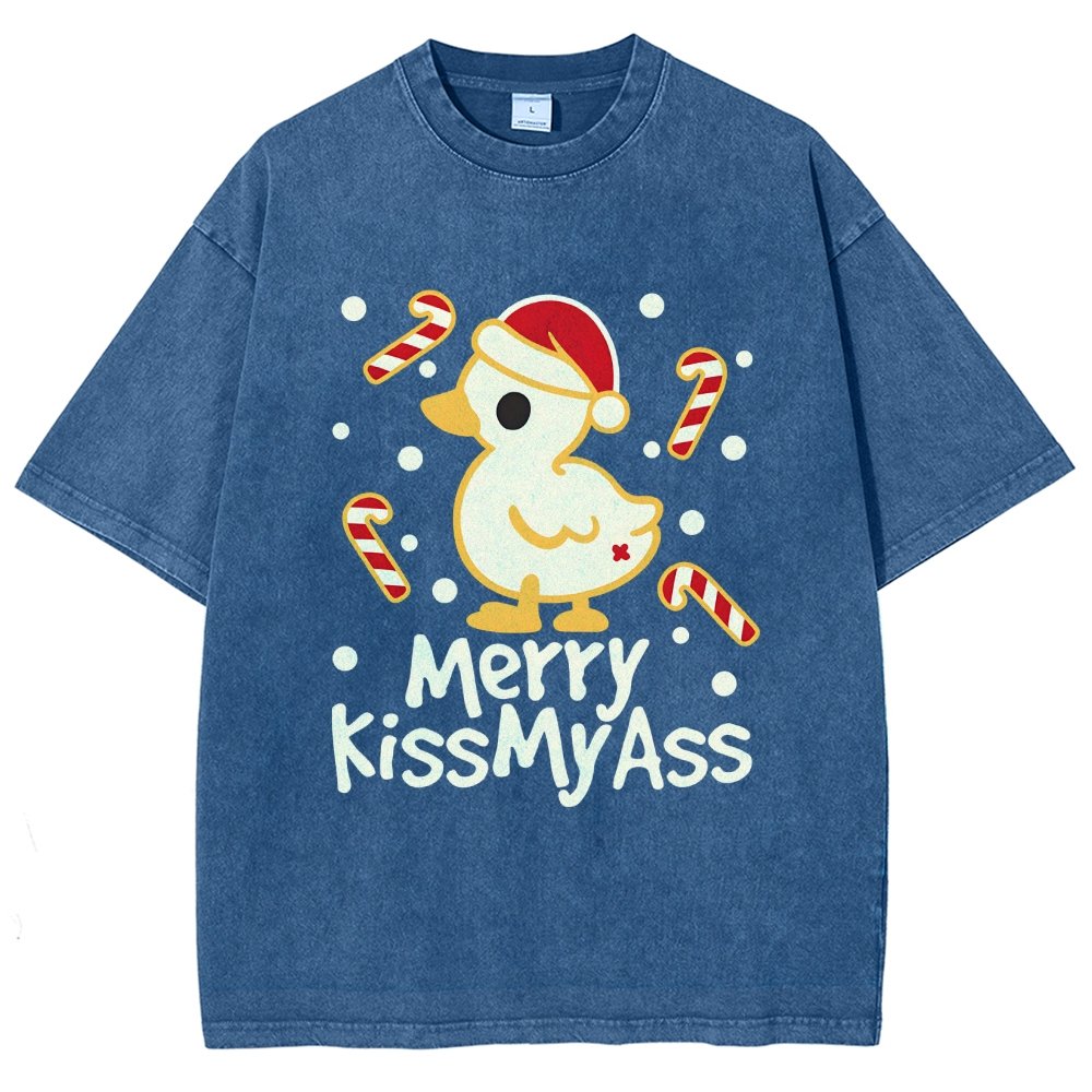 Duck Merry Kissmyass Vintage Distressed T-shirt