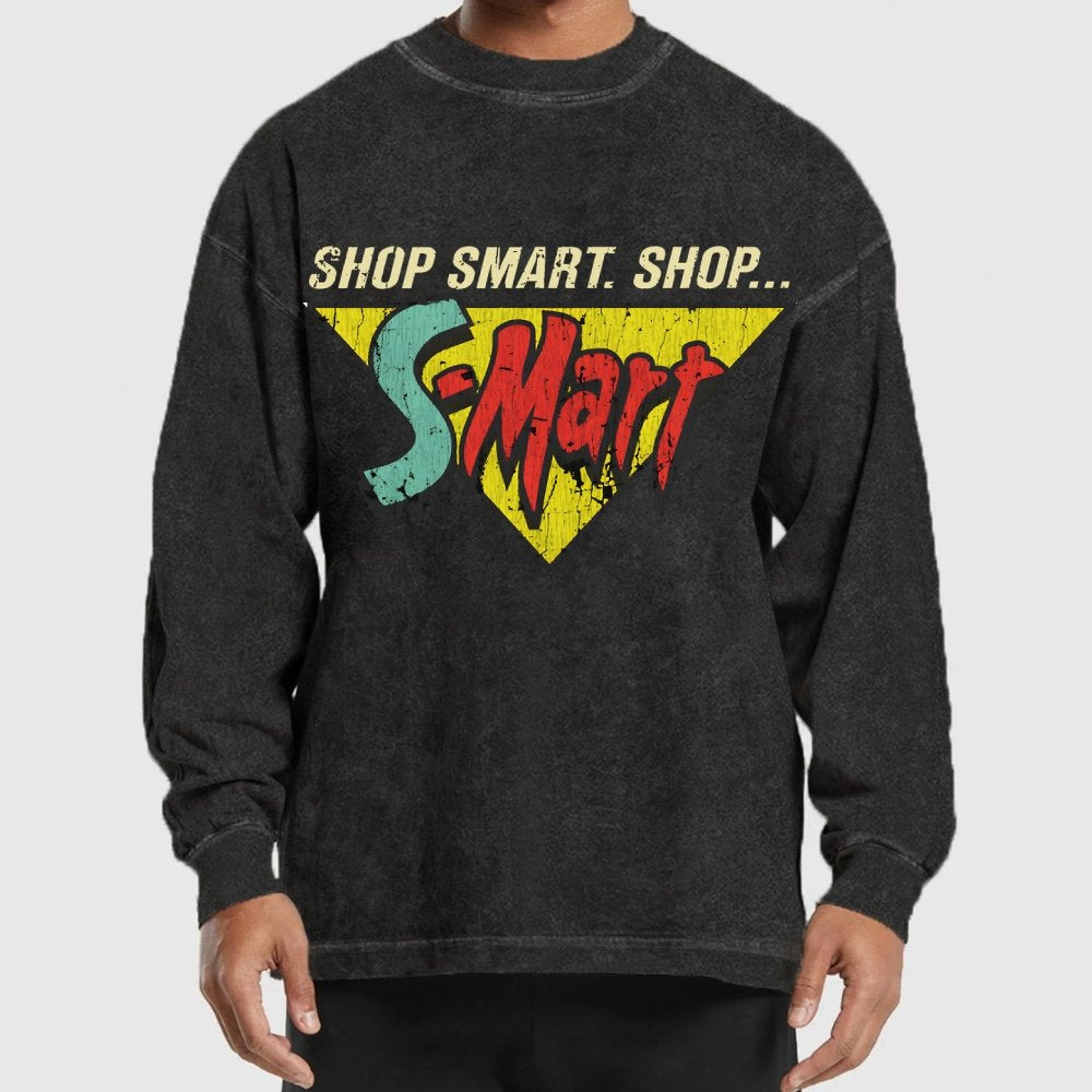 Shop Smart. Shop Smart-Store! Washed Long Sleeve Tee