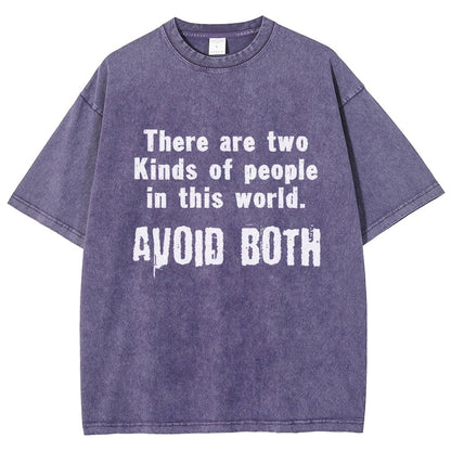 There Are Two Kinds Of People In This World Vintage Distressed T-shirt