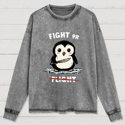 Fight Or Flight Washed Long Sleeve Tee