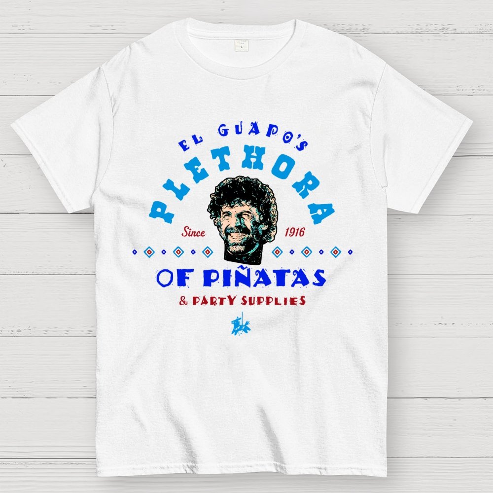 A Character's Plethora of Pinatas & Party Supplies Geek T-Shirt
