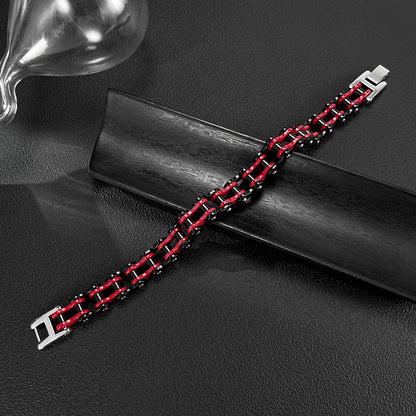 Bike Chain - Inspired Stainless Steel Bracelet:Strength in Every Link
