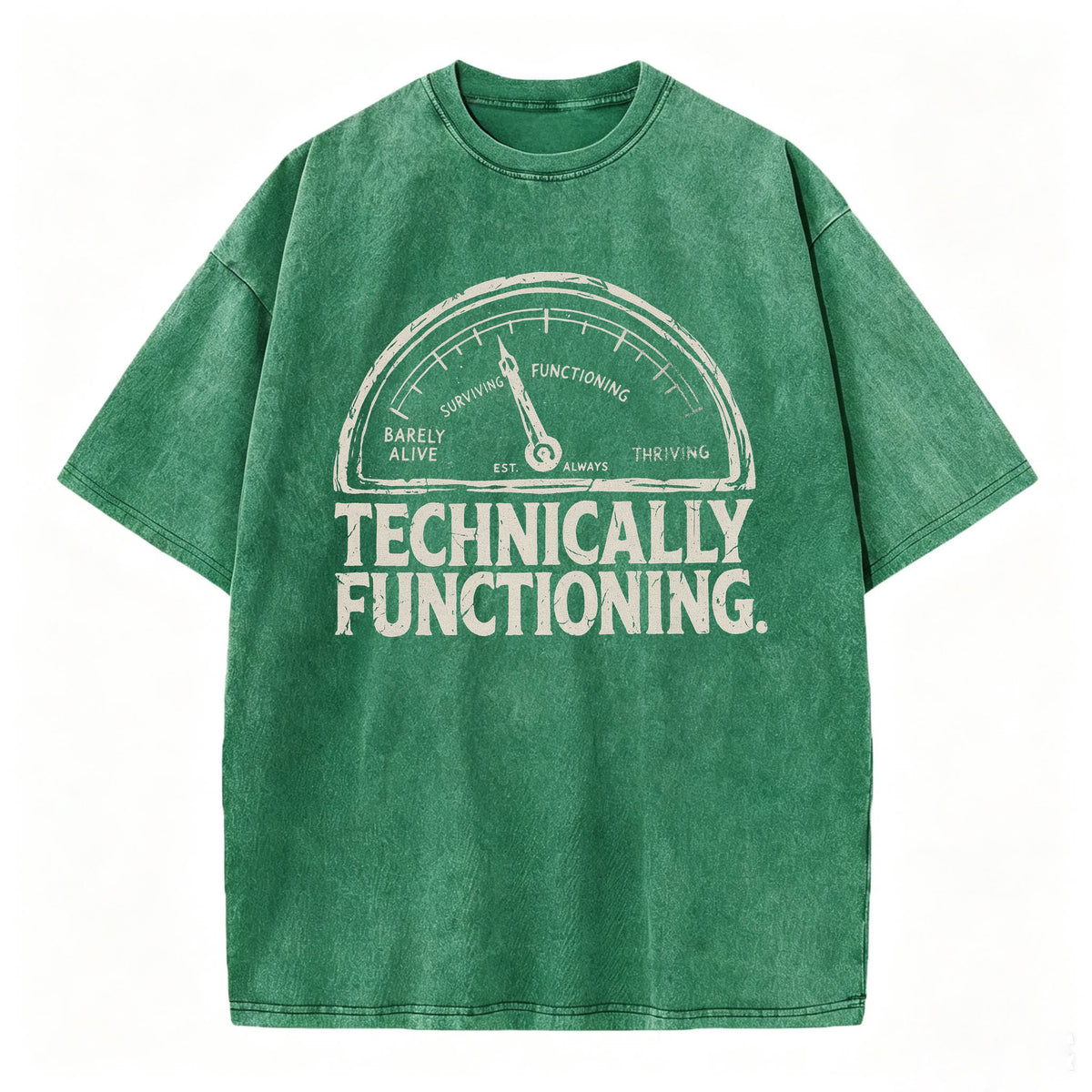 Technically Functioning Funny Sarcastic Gauge T-Shirt