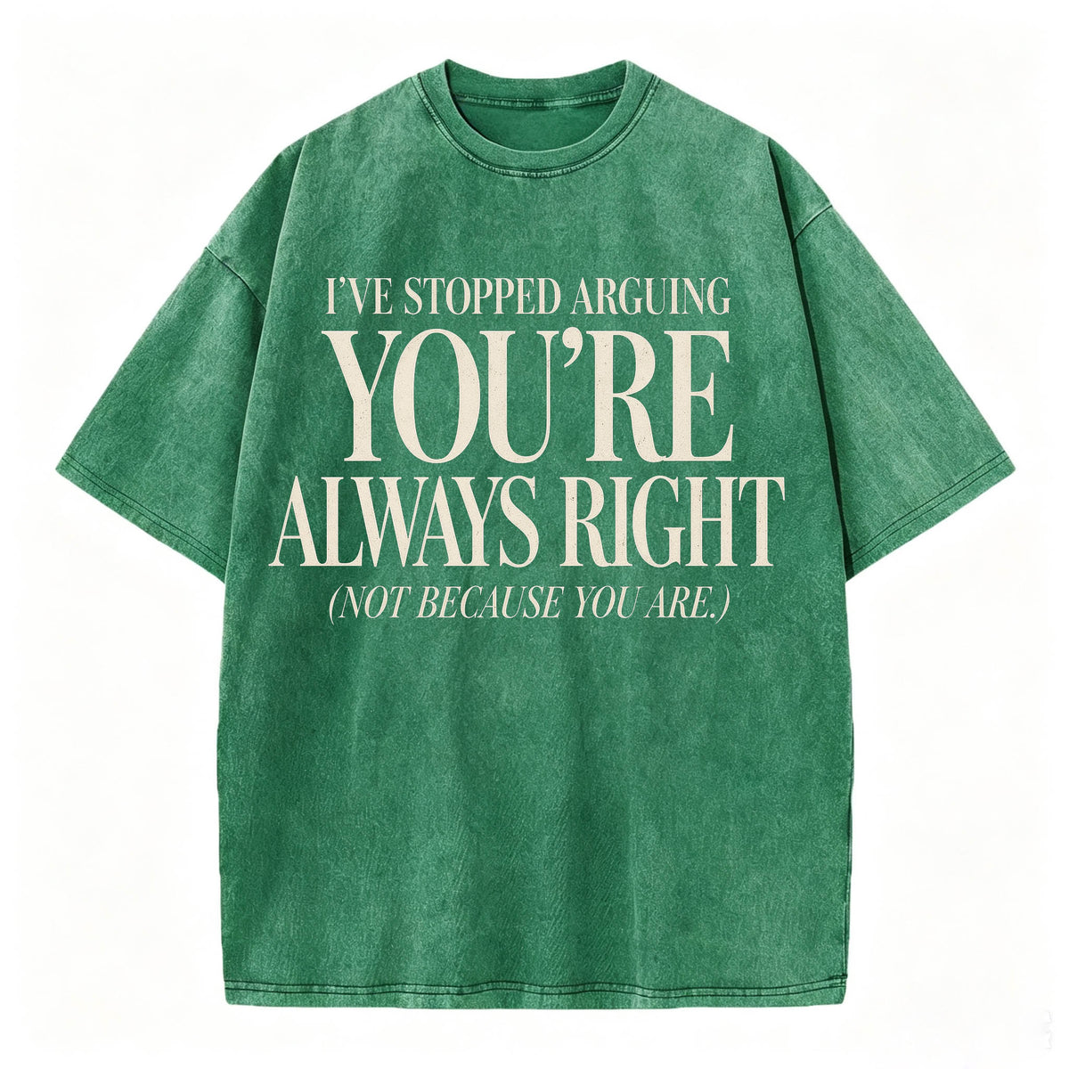 I've Stopped Arguing. You're Always Right. Funny Sarcastic T-Shirt