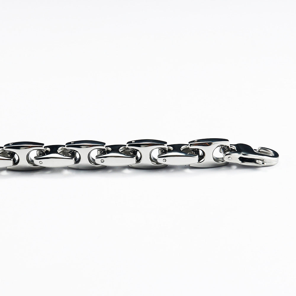 Stainless Steel H - Clasp Bracelet | Build Wrist Style with Tough Posture