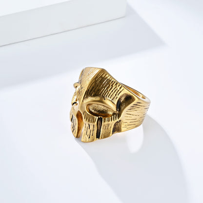Stainless Steel Spartan Skull Ring-Wear Spartan Valor in Timeless Steel