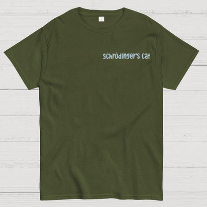 Schrodinger's Cat Escape Plan Front And Back Printing Geek T-Shirt