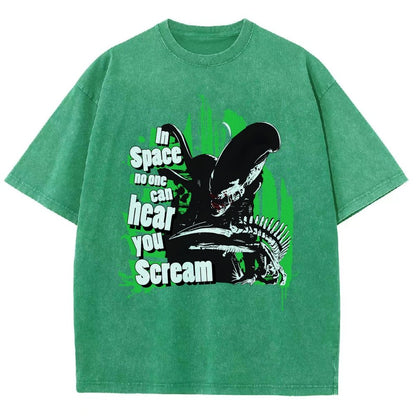In Space No One Can Hear You Scream Vintage Distressed T-shirt