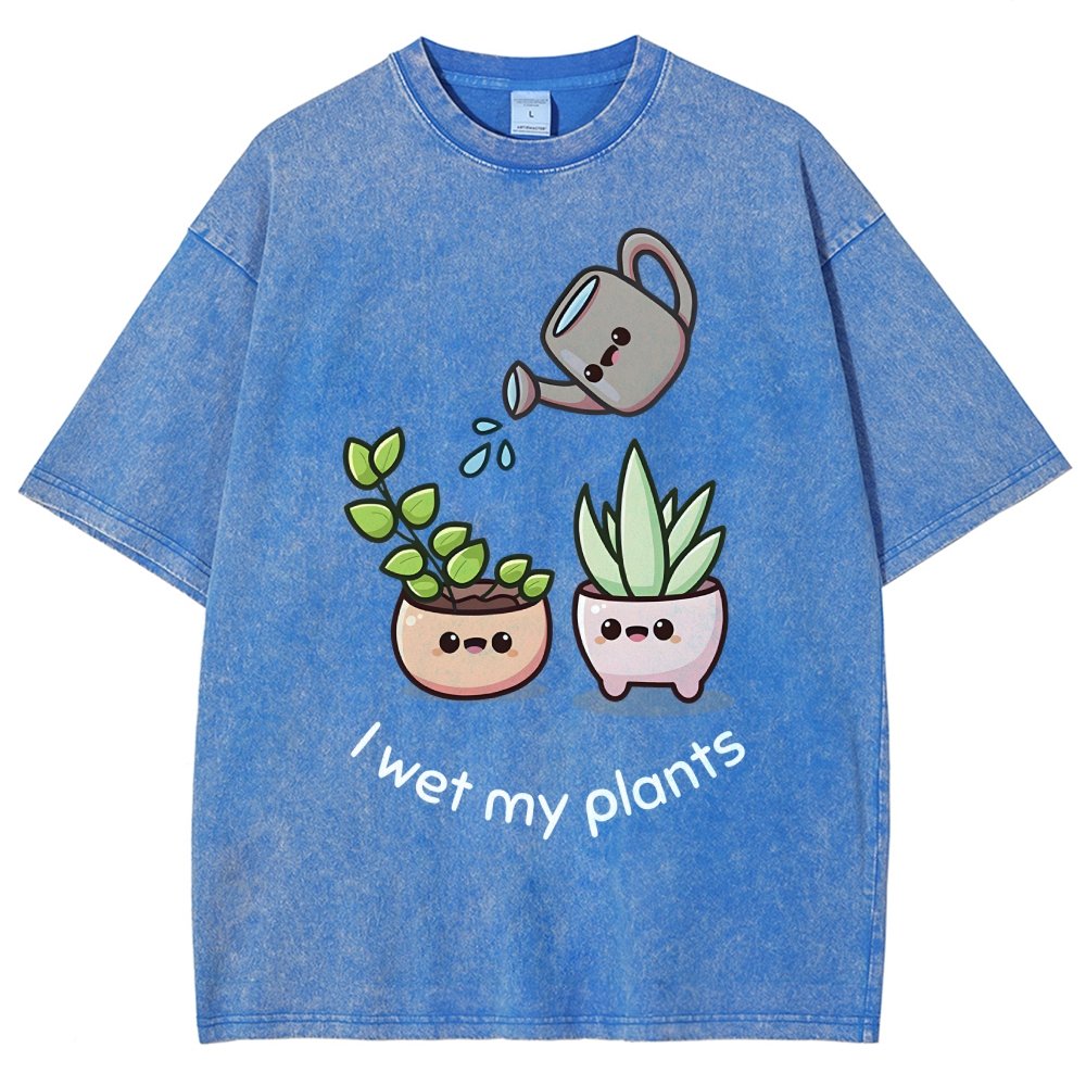 Wet My Plants Vintage Distressed T-shirt