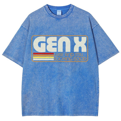 Gen X Vintage Quote Vintage Distressed T-shirt