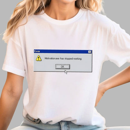Motivation Error Geek T-Shirt