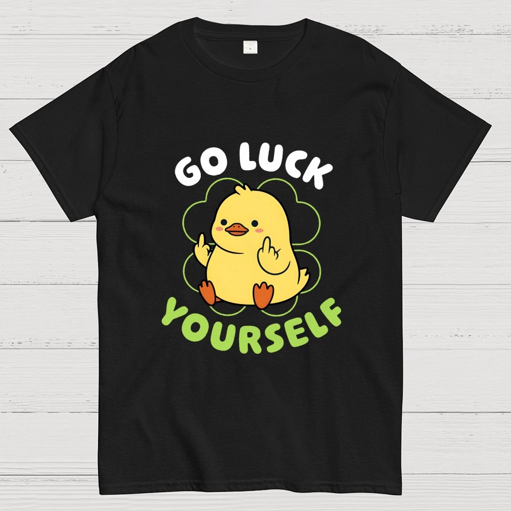 Go Luck Yourself Duck Geek T-Shirt