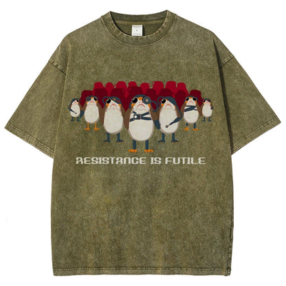 Resistance is Futile Vintage Distressed T-shirt