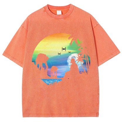 Conquer the paradise Vintage Distressed T-shirt
