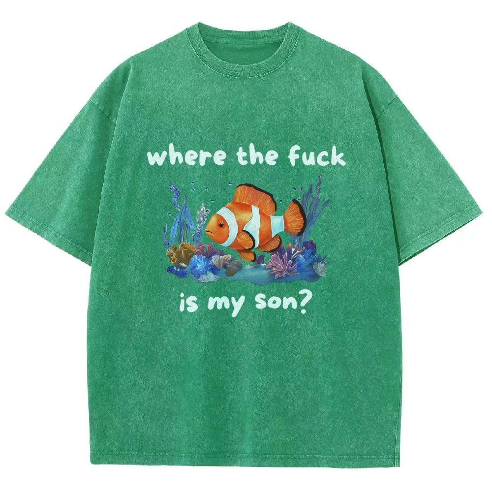 Where The F*ck Is My Son Vintage Distressed T-shirt