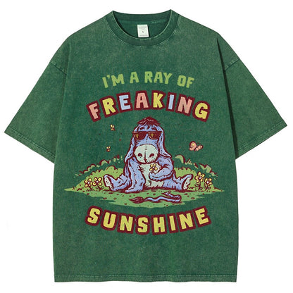 A Freaking Ray Of Sunshine Vintage Distressed T-shirt
