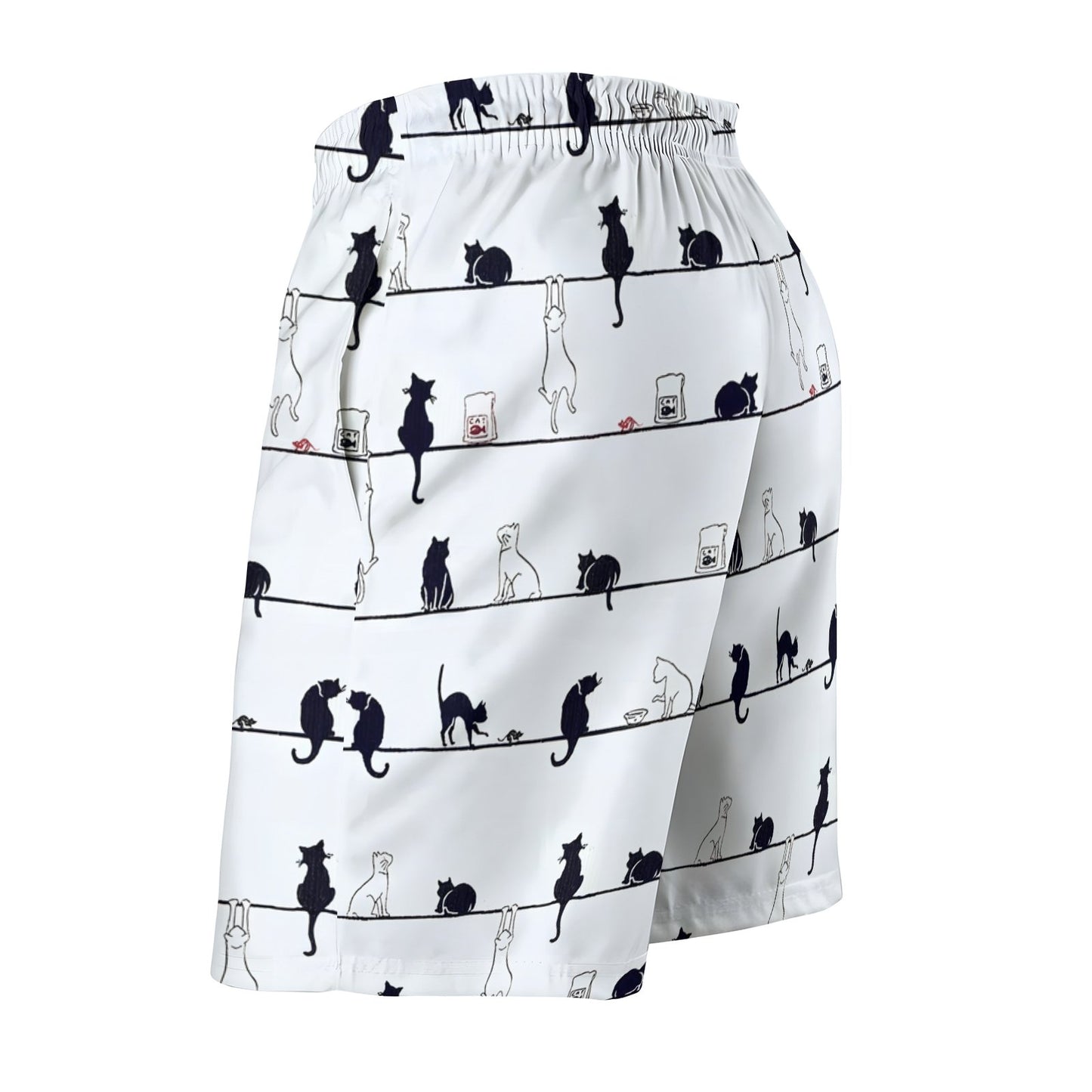Cute Cat Geek Shorts
