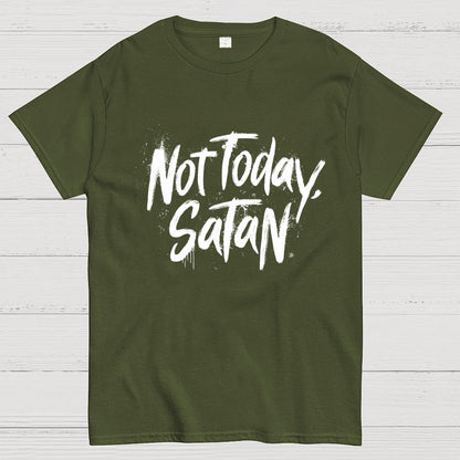 Not Today Satan Unisex Geek T-Shirt