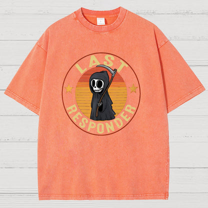 Last Responder Vintage Distressed T-shirt