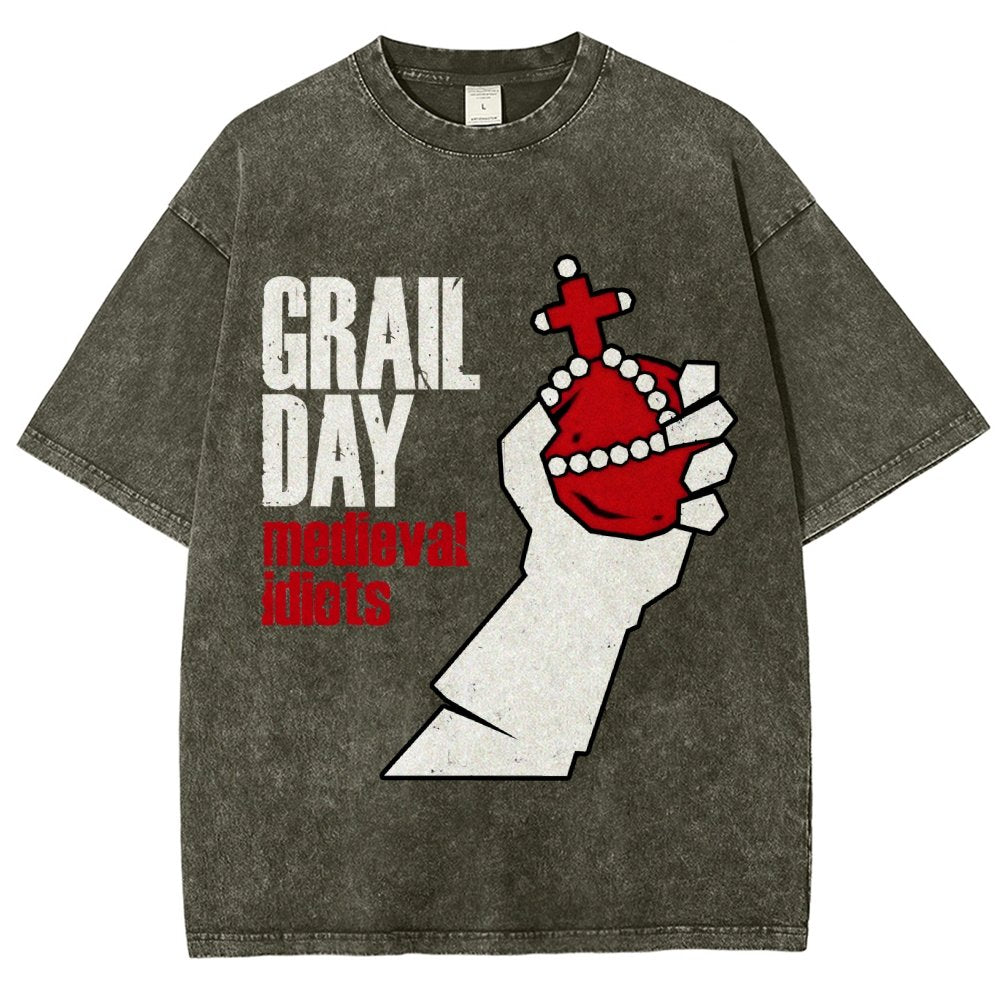 Medieval Idiots Vintage Distressed T-shirt