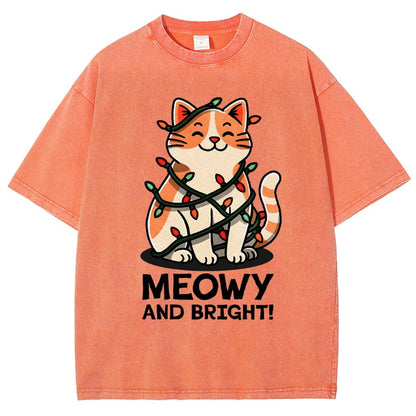 Meowy And Bright! Vintage Distressed T-shirt