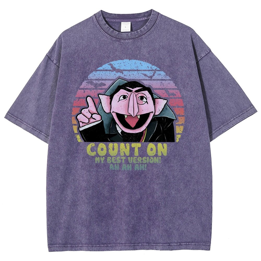 Count on My Best Version Vintage Distressed T-shirt