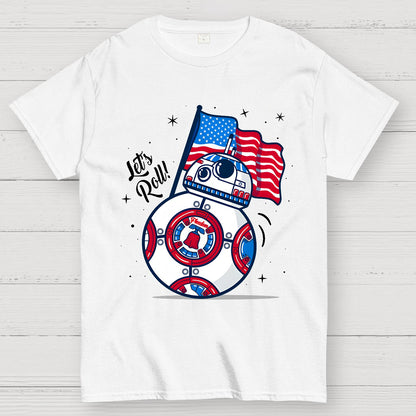 Red, White, and BB-Blue Geek T-Shirt