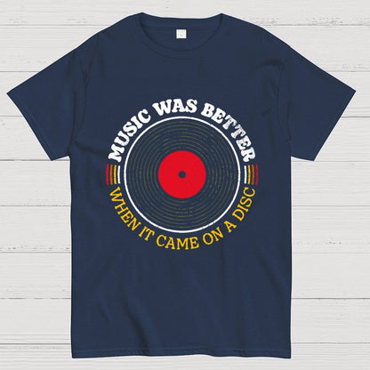 Music Was Better on a Disc Unisex Geek T-Shirt