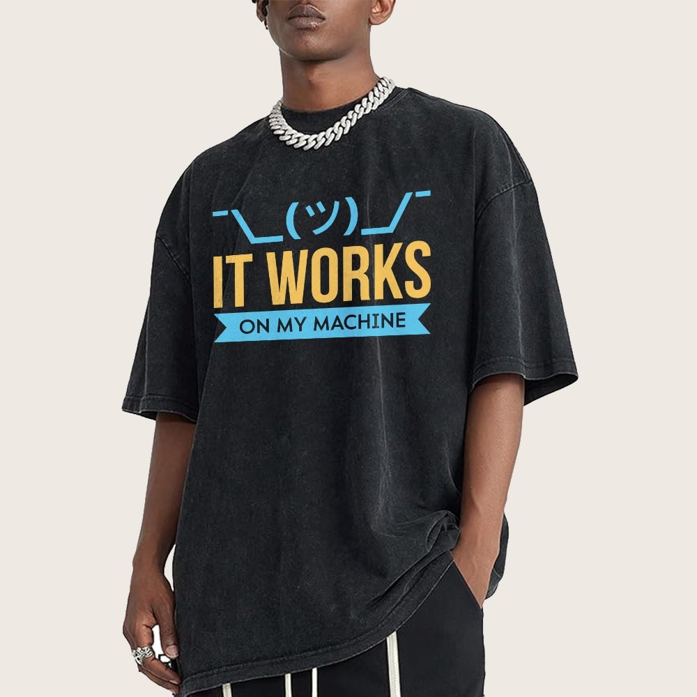 It Works On My Machine Vintage Distressed T-shirt
