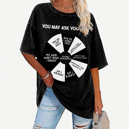 You May Ask Yourself Vintage Distressed T-shirt