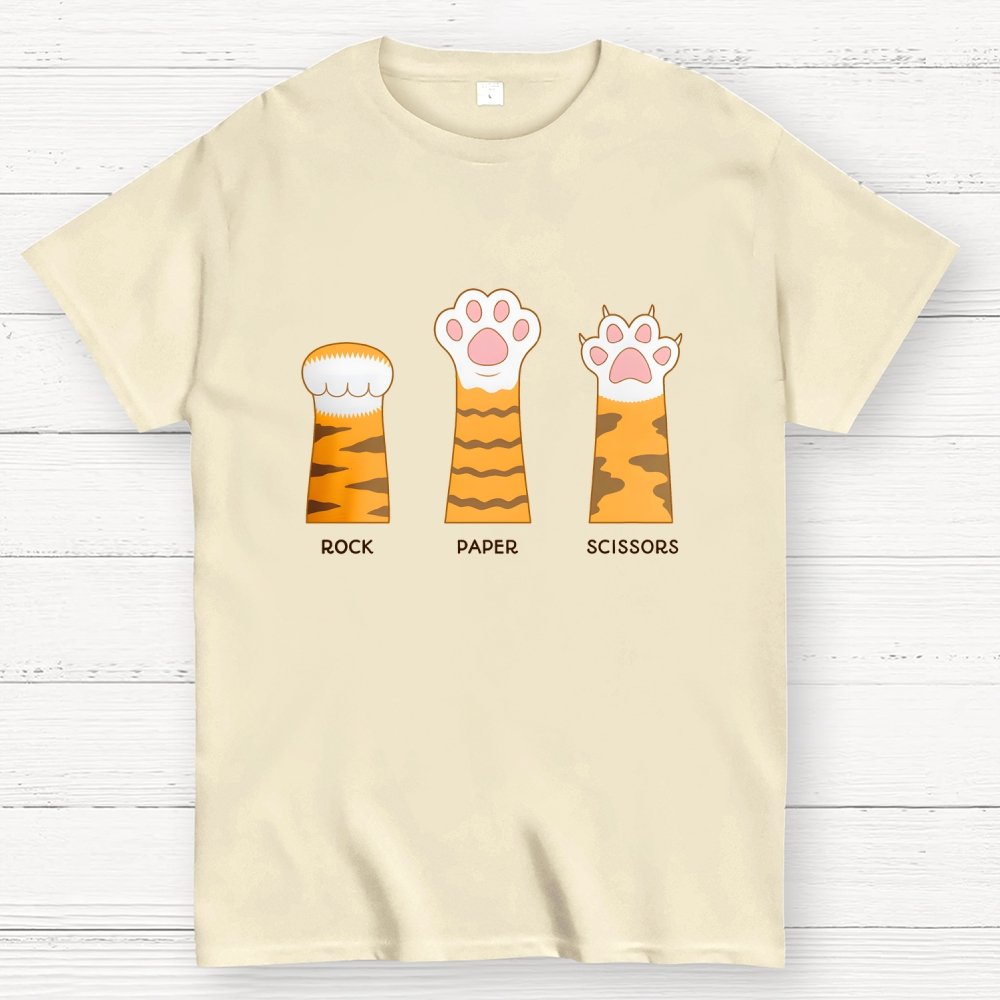 Rock Paper Scissors Purrfect Geek T-Shirt