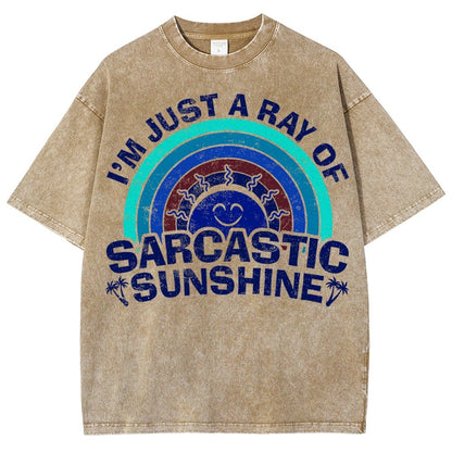 I'm Just A Ray Of Sarcastic Sunshine Funny Vintage Distressed T-shirt