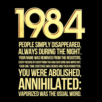 1984-Evaporation-Satire Geek T-Shirt