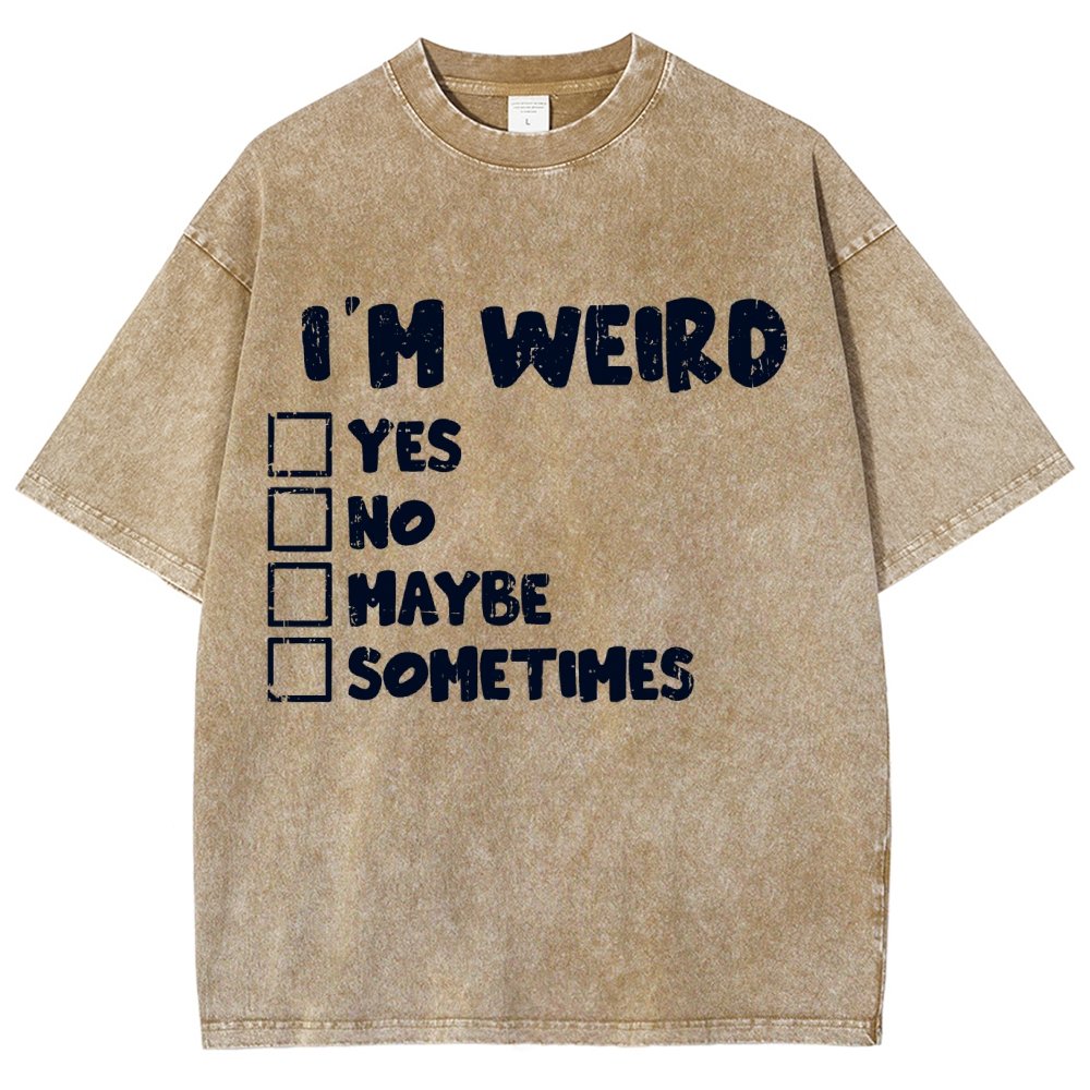 I'm Weird Vintage Distressed T-shirt