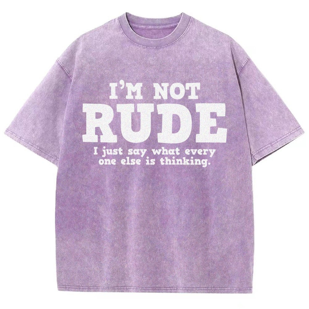 I'm not Rude I Just Have The Balls to Say What Everyone Else is Thinking Vintage Distressed T-shirt
