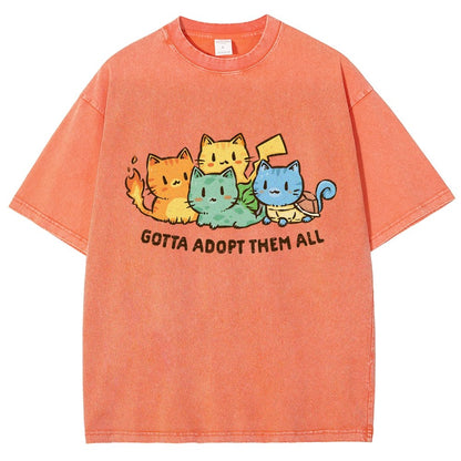 Gotta Collect Them All Vintage Distressed T-shirt