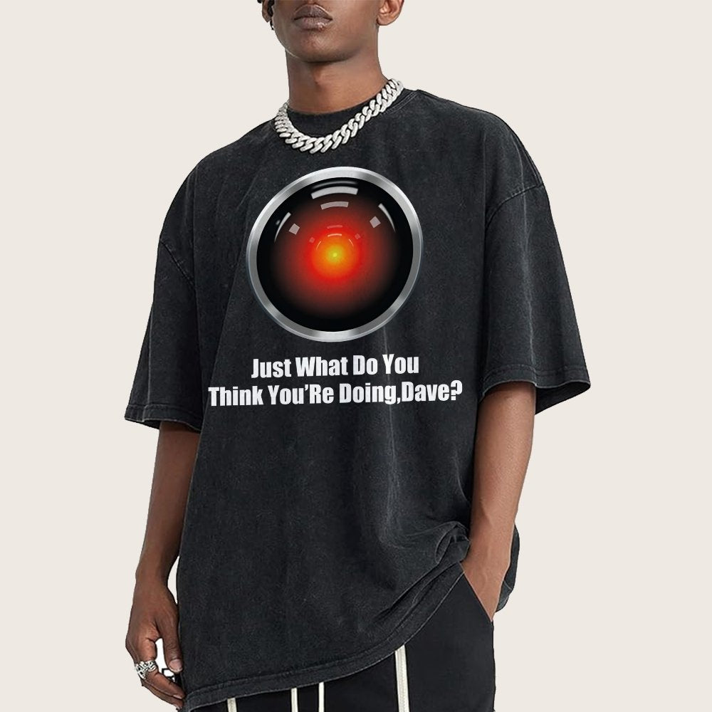 What Do You Think You’Re Doing,Dave? Vintage Distressed T-shirt