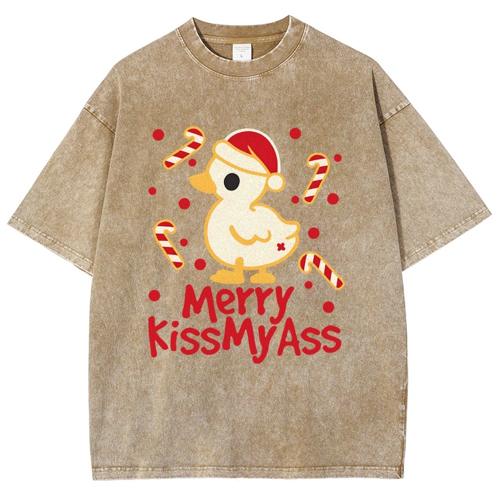 Duck Merry Kissmyass Vintage Distressed T-shirt