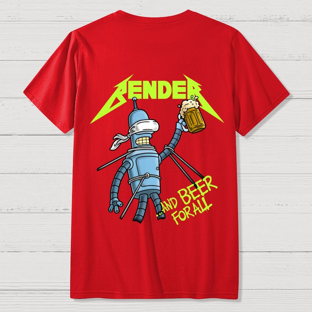 And Beer for All Nerdy Front And Back Printing Geek T-Shirt