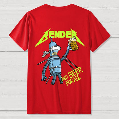 And Beer for All Nerdy Front And Back Printing Geek T-Shirt