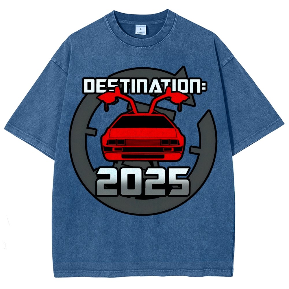 Cool 80's Sci-fi Inspired New Year Slogan Vintage Distressed T-shirt