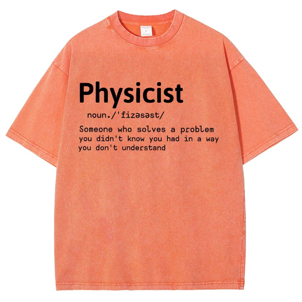 Physics Lover Vintage Distressed T-shirt