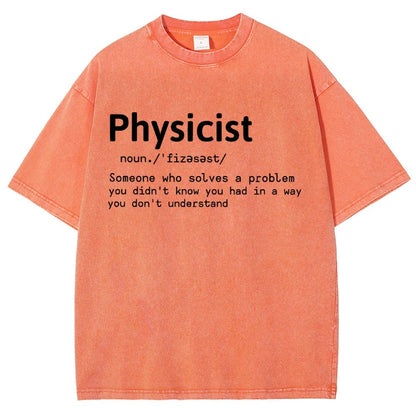 Physics Lover Vintage Distressed T-shirt